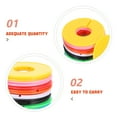 thumbnail image 3 of Raindrops 30Pcs Round Closet Dividers Plastic Rings Color Coded Hanger Separators for Clothes Sorting, 3 of 8