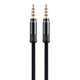 thumbnail image 2 of Cable estéreo trenzado de metal resistente a la corrosión SUSUchens Audio Line para MP3, color negro, 2 of 8