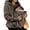 Brown, variant on Baby Carrier Fleece Hoodie, Warm Sherpa Babywearing Sweatshirt with Integrated Front Pouch, Full Zip Hooded Jacket with Cozy Plush Lining, Maternity Hoodie for Fall Winter Walking and Daily Outings