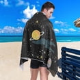 thumbnail image 4 of Coolnut 31"x71" Beach Towel with Travel Bag, Cartoon Galaxy Planets Space Oversized Sand Free Camping Towel Quick Dry Pool Bath Sport Towels, 4 of 6