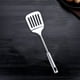 thumbnail image 4 of Stainless Steel Steak Spatula | Meat Frying Spatula for High Temp Fryer Grilling Roasting | Extra Long Handle | Polished 304 Steel | Curved Design | 12.6"x3.1" | 1 Pack, 4 of 7