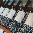 thumbnail image 2 of 100 Pcs Wine Bottle Protector Mesh Protective Covers for Wine Bottle White Mesh Protective Covers for Wine Champagne Glass Bottles, Wine Net Covers, White, 2 of 5