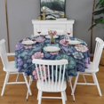 thumbnail image 2 of Pioneer Flower Floral Print Pattern Round Tablecloth 60"x60",Wrinkle Wipeable Table Cloth for Kitchen Dining Room Picnic Patio Party, 2 of 6