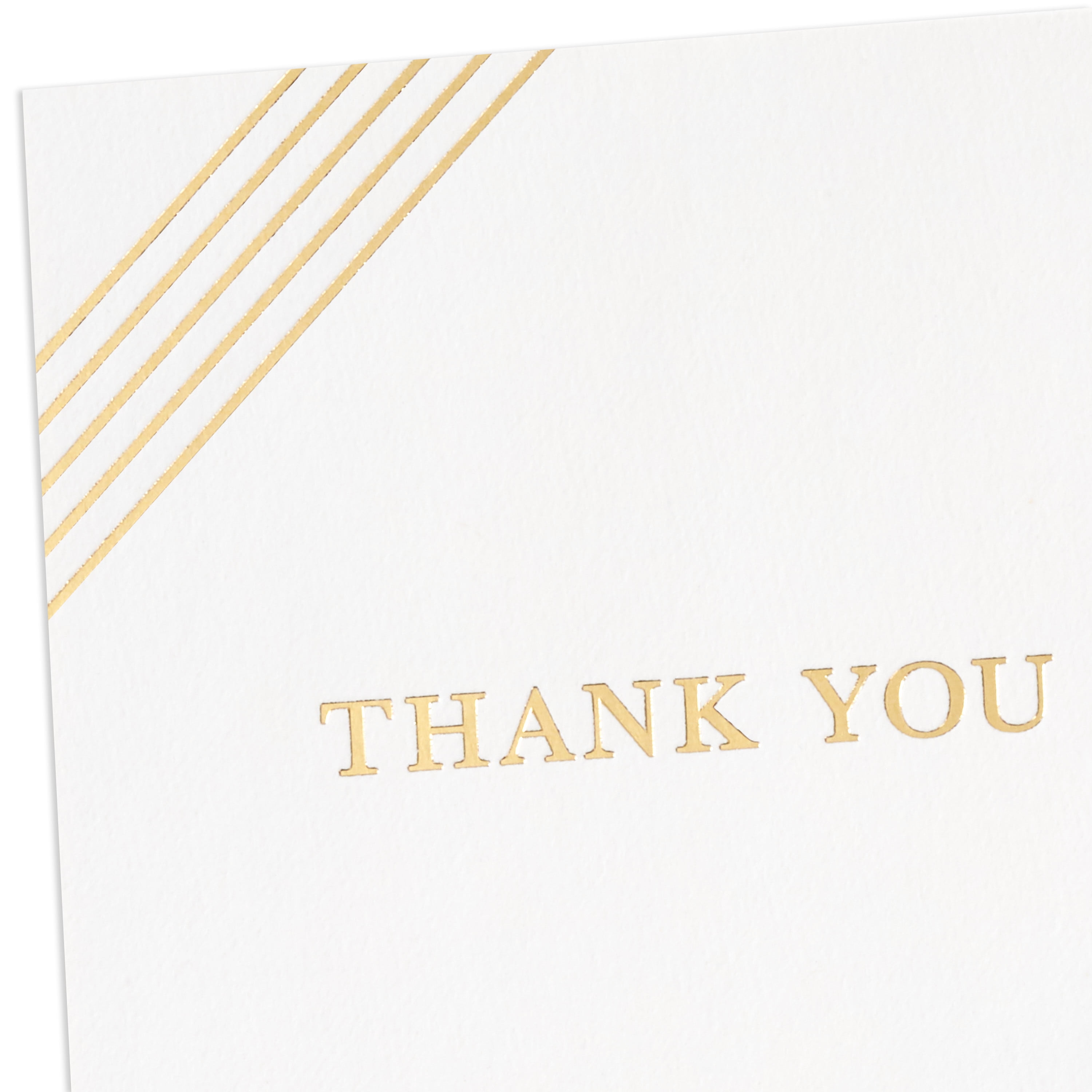 Hallmark Thank-You Notes (Diagonal Gold Stripes), 40 ct.