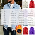 thumbnail image 4 of Zynoxe Men's Fleece Lined Vest Jacket with Side Pockets Comfort Lightweight Sleeveless Jacket for Men Classic Stand Collar Zip Up Thermal Jacket Oversized Solid Color Winter Casual Waistcoat M, 4 of 10