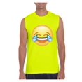 thumbnail image 1 of Mens Emoji Laughing Tears Ultra Cotton Sleeveless T-Shirt, 1 of 5