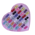 thumbnail image 2 of SmartBy Fashion Ear Jewelry 36 Pairs Stainless Steel Colourful Cute Faux Pearls Stud Earrings, 2 of 8