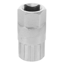 YUYUETIME 1Pack Flywheel Removal Socket For Bicycle Freewheel Remover Metal Compact Silver Tool