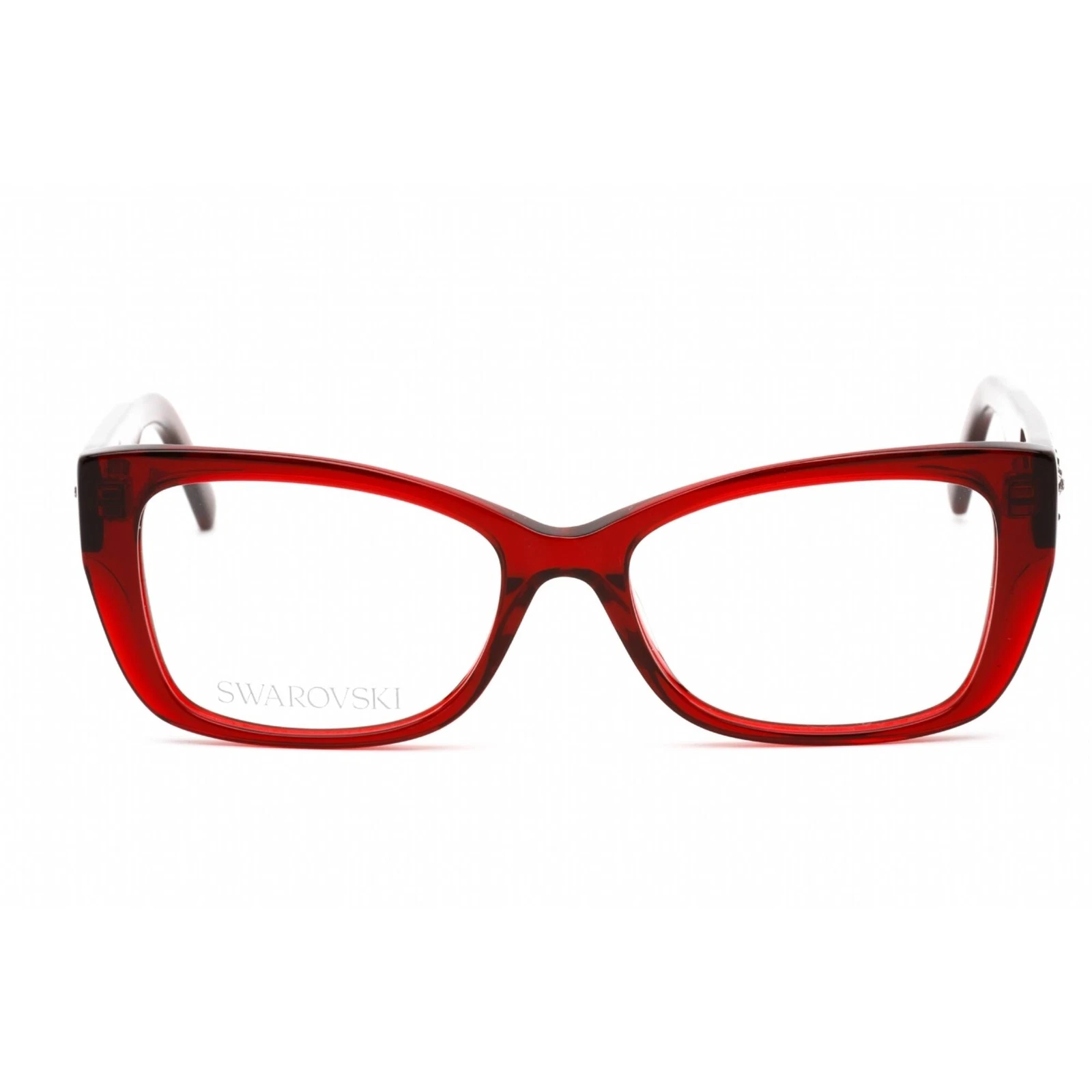 Swarovski SK5452 068 Women's Full Rim Red Plastic Frame Eyeglasses