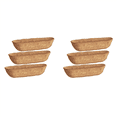 thumbnail image 1 of 30 Inch 6 Pack Trough Liners, Coconut Coir Fiber for Wall Basket , Window Box Liners, Garden Planter Baskets, 1 of 6