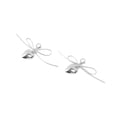 thumbnail image 4 of Unique Bargains 1 Pair Shoelace Charms Sparkly Lace-Up Heart Decorative Shoe Clips Silver Tone, 4 of 5