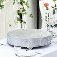 thumbnail image 7 of Efavormart 22" Round Embossed Metal Cake Plateau Stand Riser Wedding Dessert Display Plate, 7 of 7