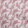 thumbnail image 1 of oneOone Viscose Chiffon Red Fabric Leaves,Bell & Baubles Dress Material Fabric Print Fabric By The Yard 42 Inch Wide, 1 of 6