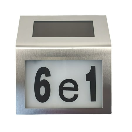 

Aousin House Number LED Solar Lamp Waterproof Outdoor Address Number Sign Light