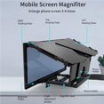 thumbnail image 2 of VONKY 12 inch Mobile Phone Screen Magnifier Amplifier Mobile Phone Video Magnifying Stand, 2 of 6