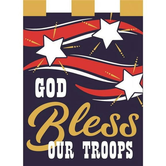 Magnolia Garden Flags M010019 13 x 18 in. Support Our Troops Polyester Garden Flag