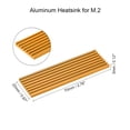 thumbnail image 2 of Aluminum Heatsink Kit 70 x 22 x 3mm Golden Tone with Two Silicone Thermal Pads for M.2, for 2280 SSD, 2 of 4