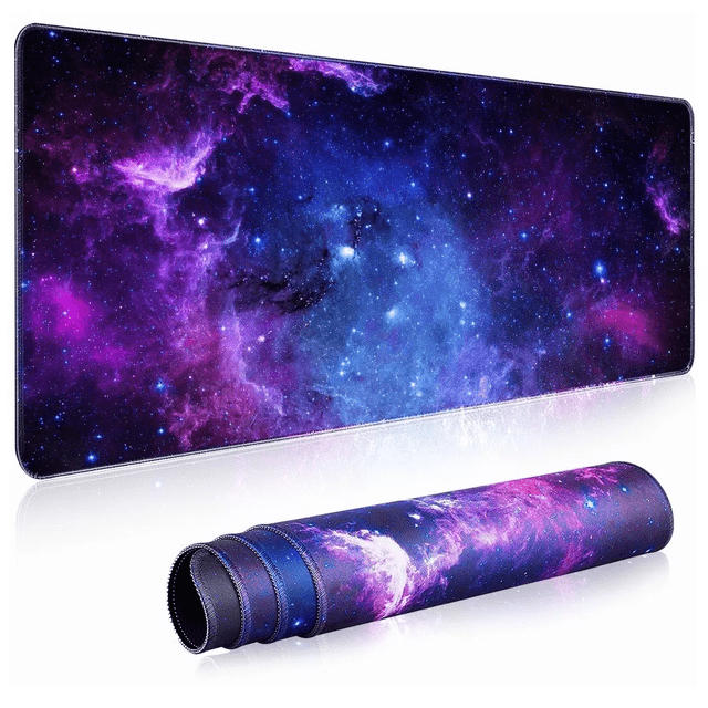 Alfombrilla de Ratón Gamer BLOOSOM 80 x 30 cm Color Morado Galaxia