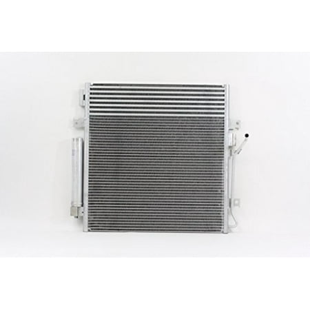 A-C Condenser - Pacific Best Inc For/Fit 3664 Dodge Nitro Jeep Liberty AT w/Transmission Oil Cooler w/Receiver &