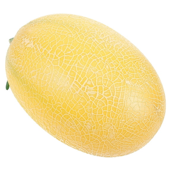 Hemoton Lifelike Fake Cantaloupe for Home Decor Realistic Fruit Model for Photo Shoots Faux Cantaloupe Fake Fruit Model Imitation Cantaloupe