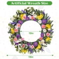 thumbnail image 6 of Scidweet Spring Wreath Decor, 18" Outdoor Artificial Wreaths for Front Door Outside Home Porch Easter Hoilday Party Decorations, 6 of 6