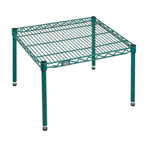 Nexel Poly-Green Wire Dunnage Rack - 30""W x 21""D x 14""H