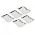 thumbnail image 2 of Dekaim Service Plate 5Pcs Stainless Steel Rectangular Table Snack Dessert Service Plate Towel Storage Dish(With Lace Edge L Size), 2 of 8