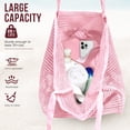 thumbnail image 3 of Bolsa de playa HOHOM para mujer, viajes de verano, de malla, resistente a la arena, 3 of 7