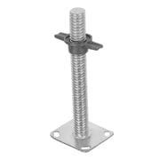 DEEPCRAFF Durable Adjustable Scaffold Jack, Plated Silver, Wide Base Plate, Building Support