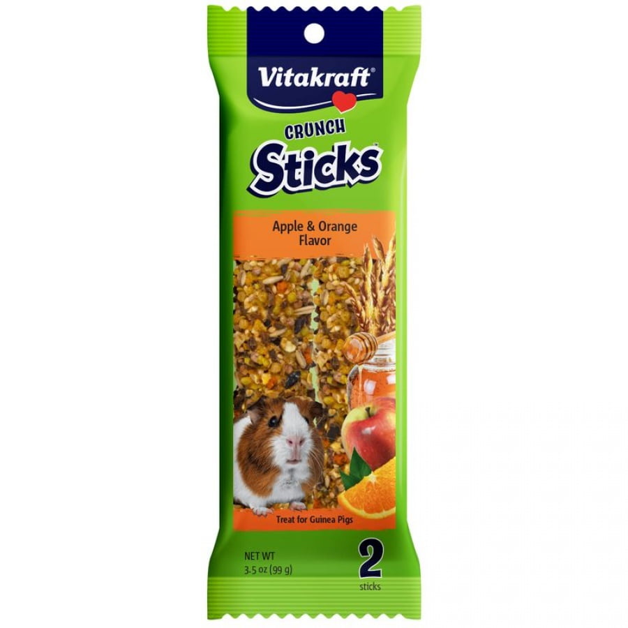 Photo 1 of 2 PACK--Vitakraft Crunch Sticks Apple & Orange Flavor Guinea Pig Treat