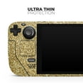 thumbnail image 3 of Design Skinz - Compatible with Steam Deck - Skin Decal Protective Scratch-Resistant Removable Vinyl Wrap Cover - Sparkling Gold Ultra Metallic Glitter, 3 of 4