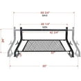 thumbnail image 4 of TMS 800Ibs Capacity Extendable Universal Steel Pickup Truck Rack with Removable Window Protector Headache Rack Protective Screen Ladder Lumber Utility Two Bar Set, 4 of 6