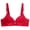 Red, variant on Virmaxy Womens Push Up Bra Solid Color Non-Slip Non-Marking Underwear To Collect Side Breasts Small Breasts Bra White S