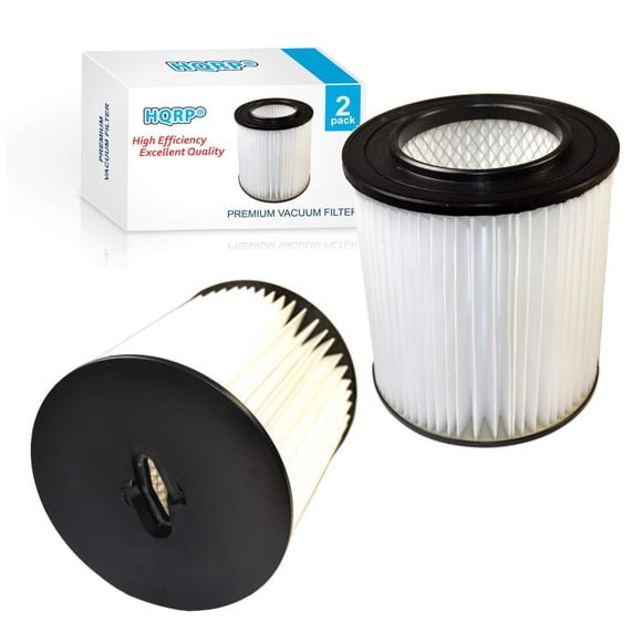 HQRP Paquete de 2 filtros de 7 pulgadas compatibles con Dirt Devil Pro 390 590 690 890 990 Platinum Force 299e H-P Central Vacuum Systems 8106-01 Reemplazo