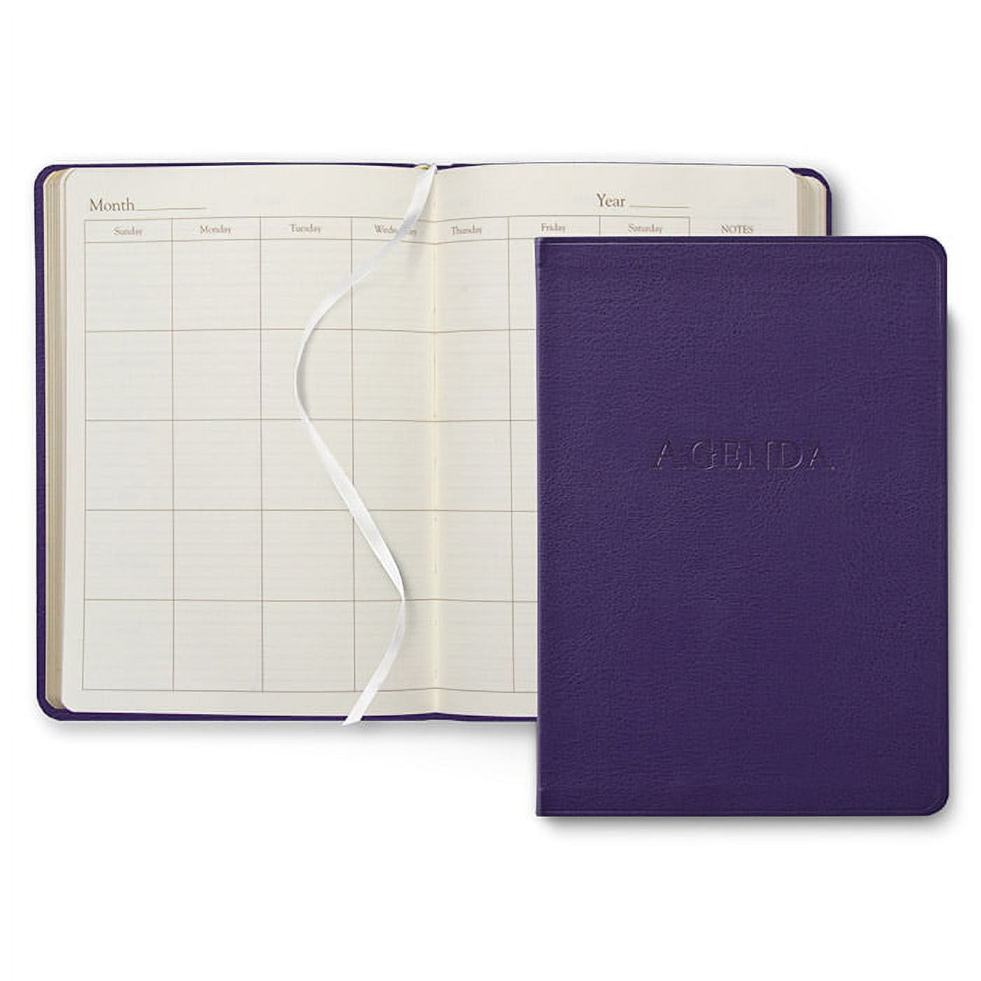 Gallery Leather Undated Daily Planner - Acadia Burgundy - 8" x 5.5"