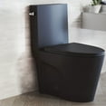 thumbnail image 5 of St. Tropez One-Piece 14" Rough-in 1.28 GPF Left Flush Elongated Toilet in Matte Black, 5 of 10