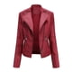 thumbnail image 1 of 2023 Tamaño europeo nueva primavera y otoño chaqueta de cuero para mujer chaqueta corta para mujer chaqueta de cuero delgada chaqueta de motocicleta para mujer XL, 1 of 1
