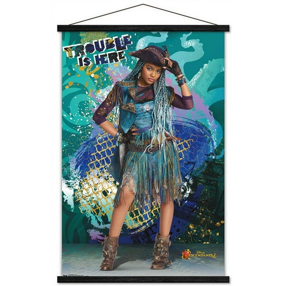 Disney Descendants 2 - Uma Wall Poster with Magnetic Frame, 22.375" x 34"
