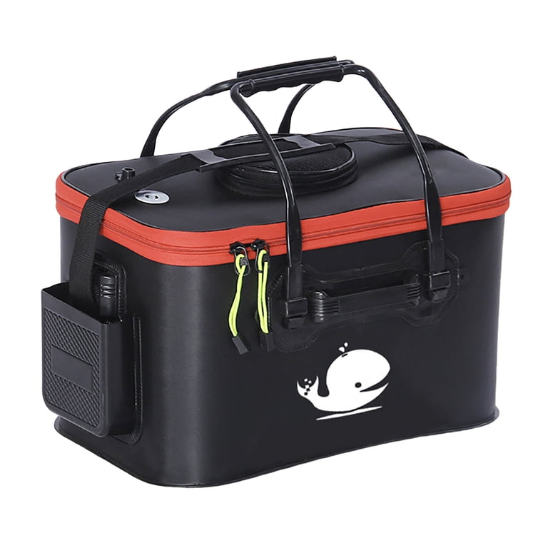 bucket tackle box Station for YETI LoadOut 5 Gallon Double sided storageGreat for hard and soft WTVIDAS Fishing Bucket Organizer with