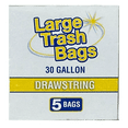 thumbnail image 5 of (6 pack) Basic Large Trash Bags, 30 Gallon, 5 Bags (Drawstring), 5 of 5