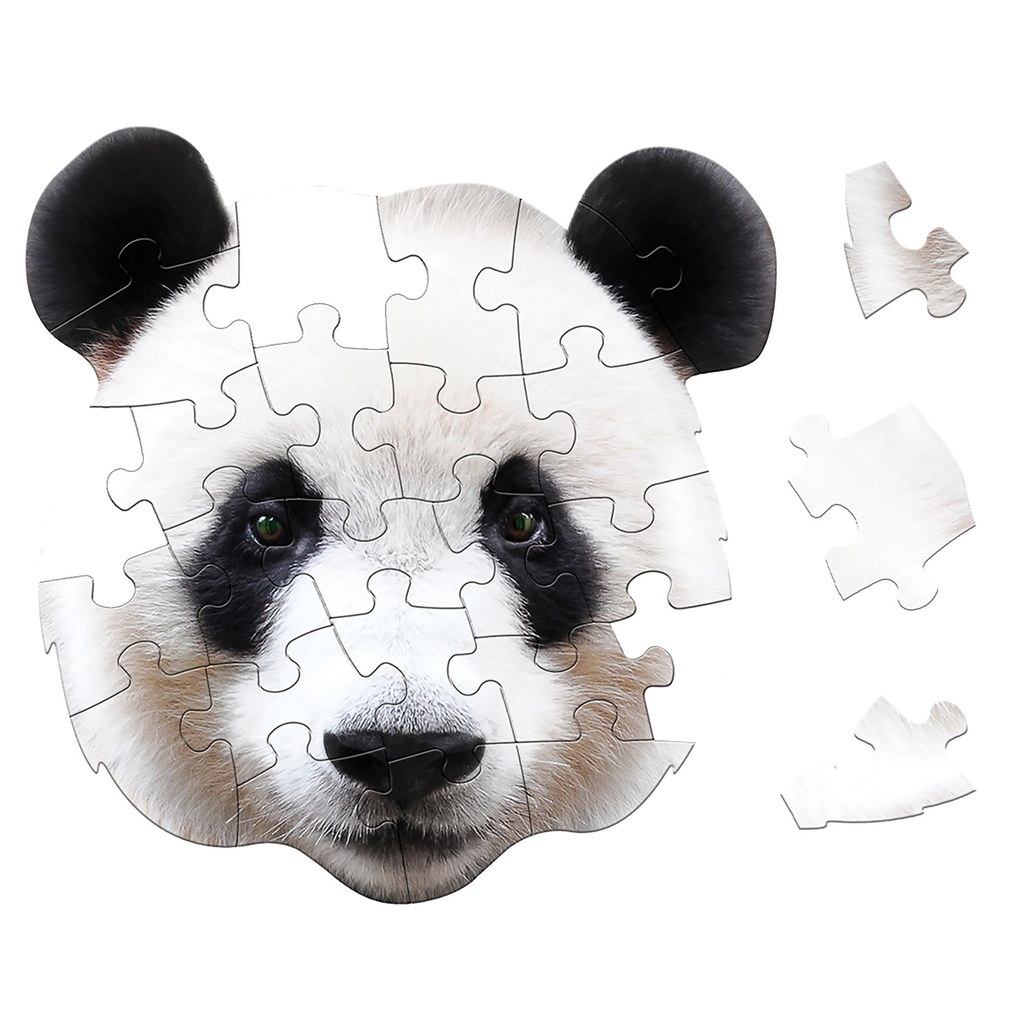 パーツ volume maddog 4pc Madd Capp: I Am Panda - 24 Piece Puzzle -Kids Animal Head-Shaped