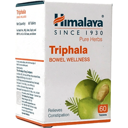 Pack Of 2 Himalaya Triphala Bowel Wellness 60 Tablets