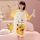 thumbnail image 1 of Camisón Kawaii de Anime Sanrios para niños, pijamas de algodón de manga corta con dibujos animados de MyMelody Kuromi Cinnamoroll, ropa de casa para niñas, 1 of 4