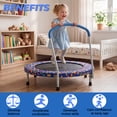 thumbnail image 3 of Mersco 36" Trampoline for Kids Indoor Trampoline with Handle for 2+ Years Kids Print, 3 of 8