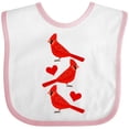 thumbnail image 3 of Inktastic Cardinal Cute Bird Watching Boys or Girls Baby Bib, 3 of 4