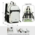 thumbnail image 4 of Travelhouse Travel Backpack Business 18 Inch Business Anti Theft Slim Sturdy College School Computer Bag.White, 4 of 8
