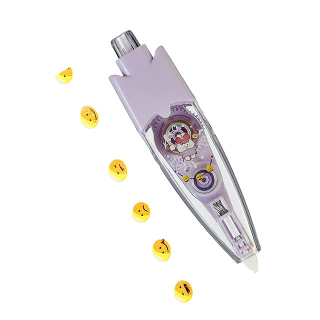 Animal Decorative Pen DIY Decorative Pen Cute Scrapbook Decorative Pen Lace Correction Tape Decorative Tape Pen Cartoon Pattern Decorative Tape (Type A)1ml Stationery Pens Set Arts And Crafts for Kids