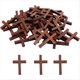 thumbnail image 1 of 100 Mini Cruces de Madera para Manualidades de Oración de Bolsillo. Pequeños Colgantes para Rellenar Huevos de Pascua Como Regalo Cristiano., 1 of 5