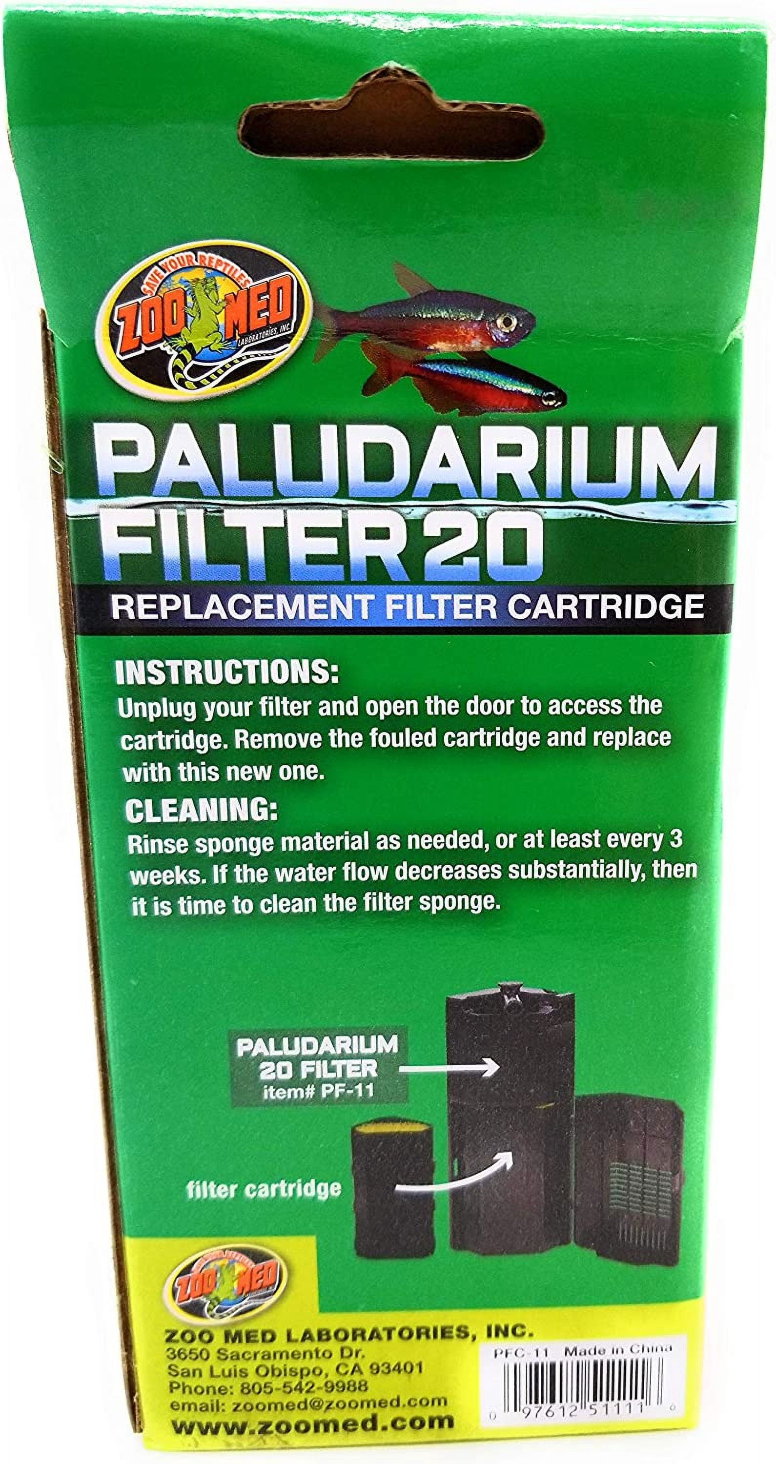 Zoo Med Paludarium 20 Replacement Filter Cartridge [Aquarium Internal Filters, Reptile Filters, Aquarium Supplies] 6 count (6 x 1 ct)
