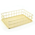 thumbnail image 1 of Panier de Rangement en Métal pour Bureau, Boîte de Rangement en Fer Forgé avec Plateau de Rangement, 1 of 5